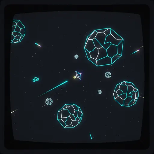 Asteroids arcade screenshot