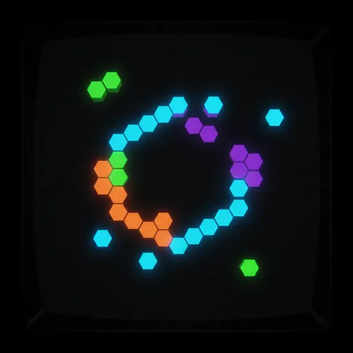 Hextris arcade screenshot