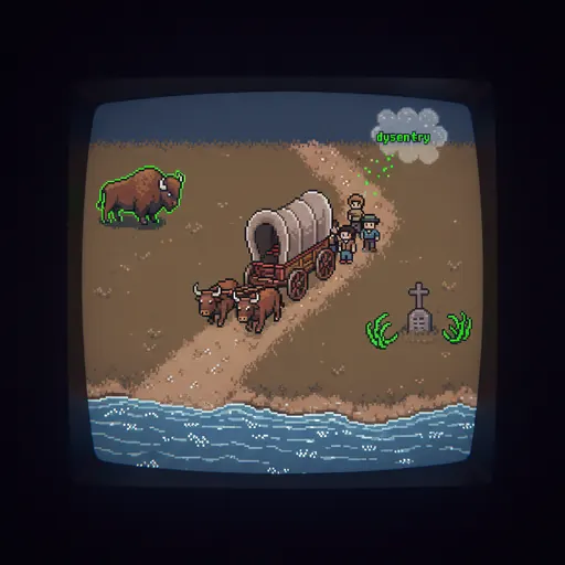 The Oregon Trail arcade screenshot