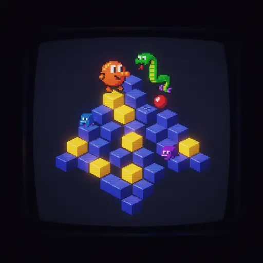 Q*bert arcade screenshot