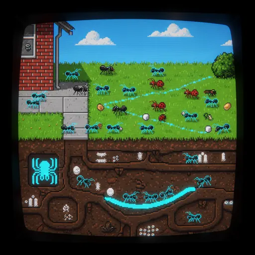 SimAnt arcade screenshot