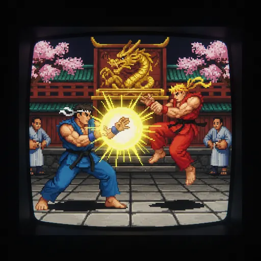 Street Fighter II arcade screenshot