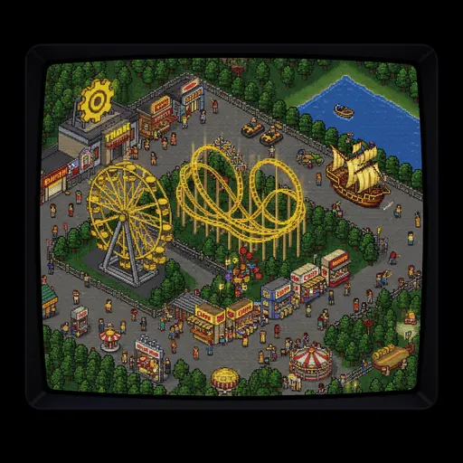 Theme Park arcade screenshot